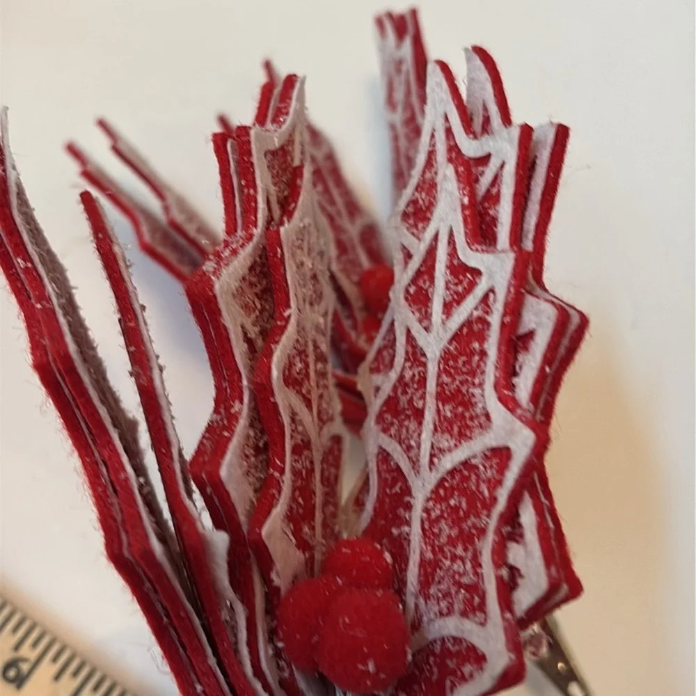 Red and White Christmas Tree Ornaments Candy Cane Sugar Christmas Theme NWOT